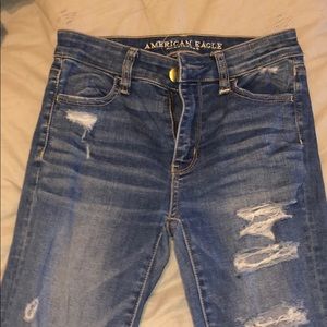 american eagle skinny jeans high waisted